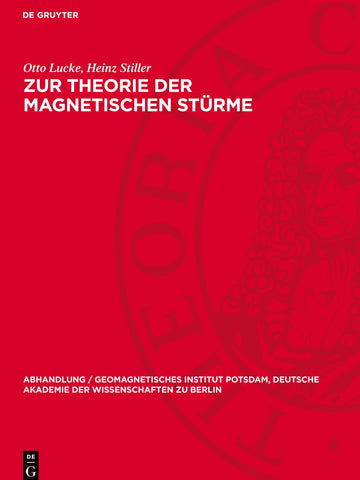 Zur Theorie der magnetischen Stürme