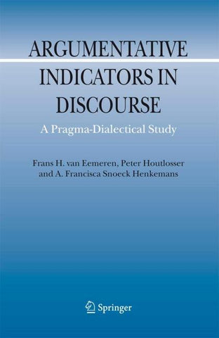 Argumentative Indicators in Discourse