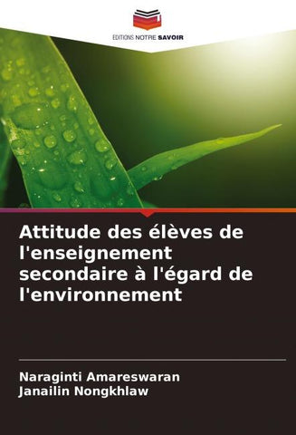 Attitude des élèves de l'enseignement secondaire à l'égard de l'environnement