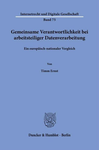 Gemeinsame Verantwortlichkeit bei arbeitsteiliger Datenverarbeitung