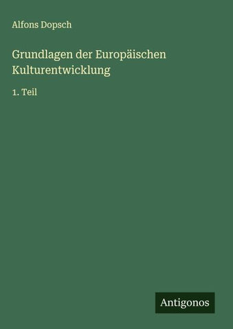 Grundlagen der Europäischen Kulturentwicklung