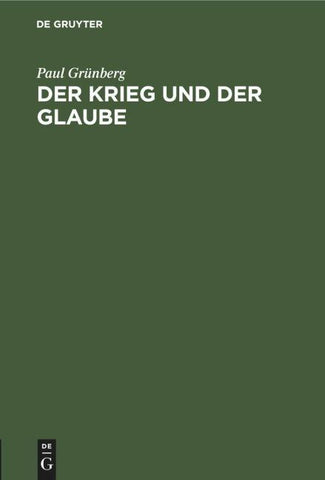 Der Krieg und der Glaube