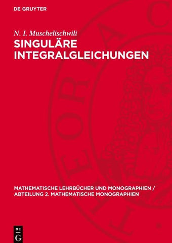 Singuläre Integralgleichungen