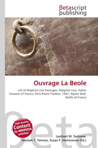 Ouvrage La Beole
