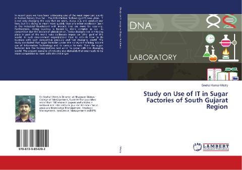 Study on Use of IT in Sugar Factories of South Gujarat Region