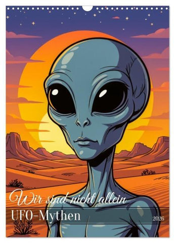 Wir sind nicht allein - UFO-Mythen (Wandkalender 2026 DIN A3 hoch), CALVENDO Monatskalender