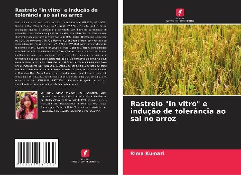 Rastreio "in vitro" e indução de tolerância ao sal no arroz