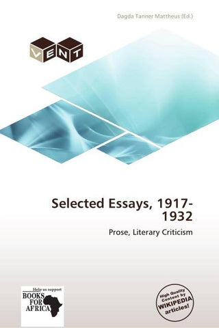 Selected Essays, 1917-1932