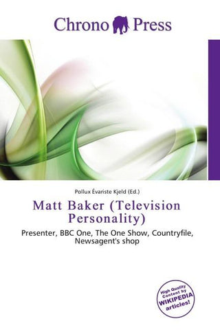 Matt Baker (Television Personality)
