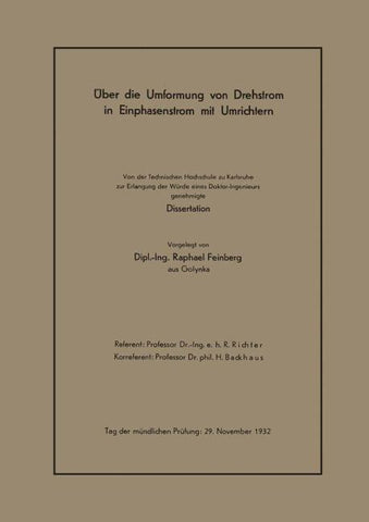 Über die Umformung von Drehstrom in Einphasenstrom mit Umrichtern