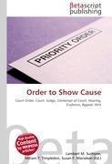 Order to Show Cause