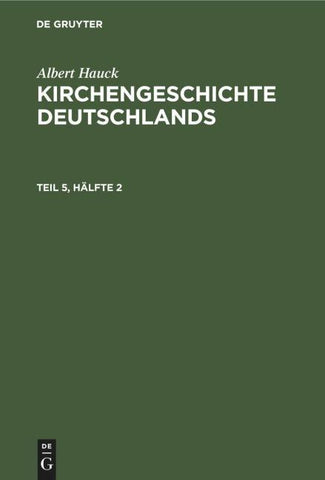 Kirchengeschichte Deutschlands. Teil 5, Hälfte 2