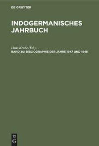 Bibliographie der Jahre 1947 und 1948