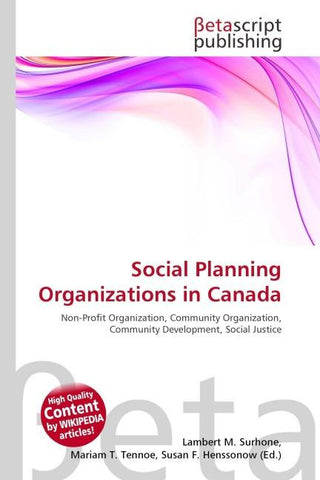 Social Planning Organizations in Canada