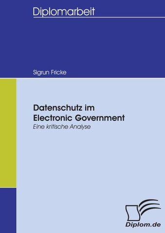 Datenschutz im Electronic Government
