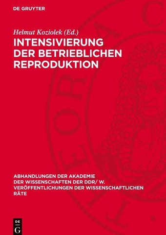 Intensivierung der betrieblichen Reproduktion