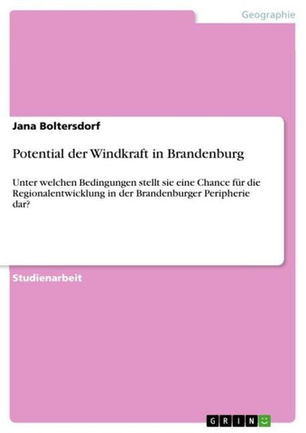 Potential der Windkraft in Brandenburg
