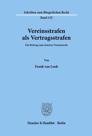 Vereinsstrafen als Vertragsstrafen.
