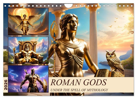 Roman Gods - under the spell of mythology (Wall Calendar 2026 DIN A4 landscape), CALVENDO 12 Month Wall Calendar