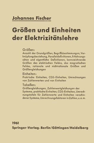 Größen und Einheiten der Elektrizitätslehre