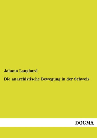 Die anarchistische Bewegung in der Schweiz