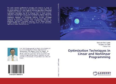 Optimization Techniques in Linear and Nonlinear Programming