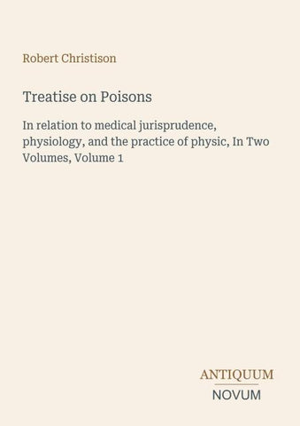 Treatise on Poisons