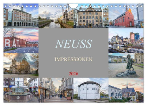 Neuss Impressionen (Wandkalender 2026 DIN A4 quer), CALVENDO Monatskalender