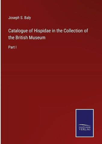 Catalogue of Hispidae in the Collection of the British Museum