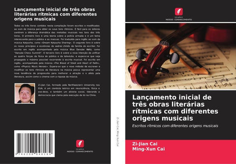 Lançamento inicial de três obras literárias rítmicas com diferentes origens musicais