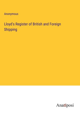 Lloyd's Register of British and Foreign Shipping