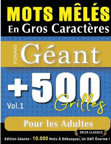MOTS MÊLÉS EN GROS CARACTÈRES FORMAT GÉANT