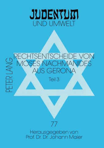 Rechtsentscheide von Moses Nachmanides aus Gerona
