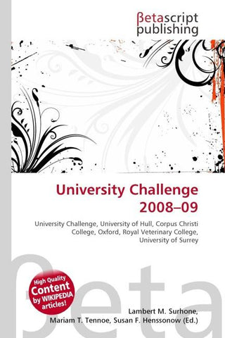 University Challenge 2008-09