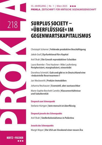 Surplus Society – »Überflüssige« im Gegenwartskapitalismus