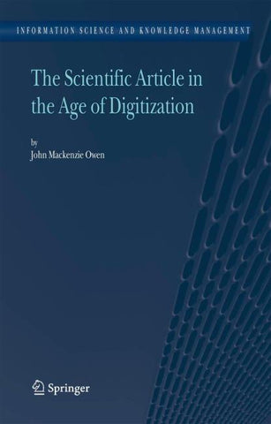 The Scientific Article in the Age of Digitization
