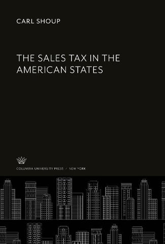 The Sales Tax in the American States
