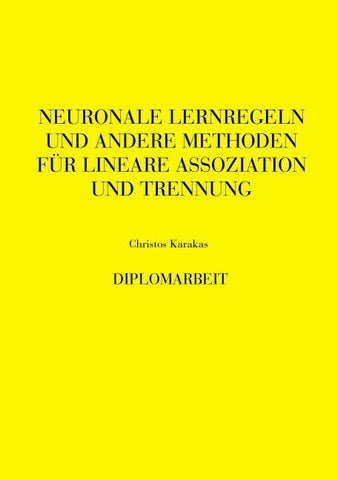 Neuronale Lernregeln und andere Methoden