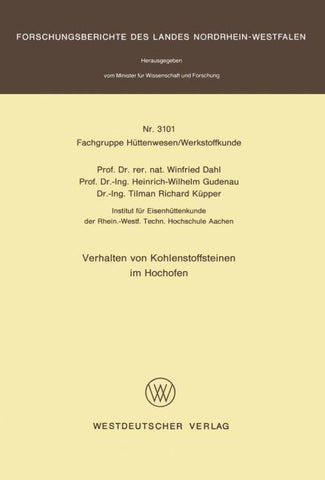 Verhalten von Kohlenstoffsteinen im Hochofen