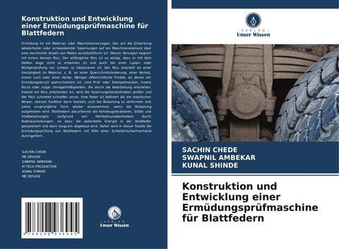 Konstruktion und Entwicklung einer Ermüdungsprüfmaschine für Blattfedern