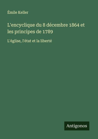 L'encyclique du 8 décembre 1864 et les principes de 1789