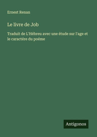 Le livre de Job