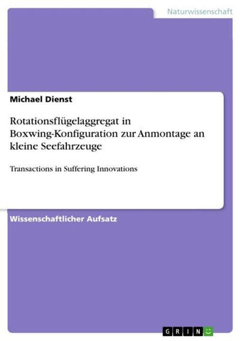Rotationsflügelaggregat in Boxwing-Konfiguration zur Anmontage an kleine Seefahrzeuge