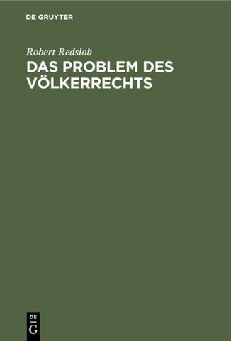 Das Problem des Völkerrechts