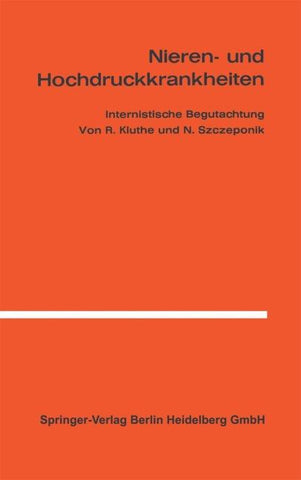 Nieren- und Hochdruckkrankheiten