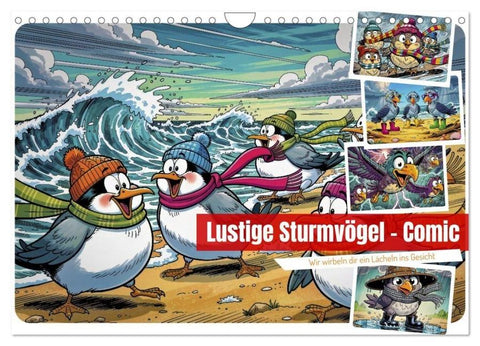 Lustige Sturmvögel - Comic (Wandkalender 2027 DIN A4 quer), CALVENDO Monatskalender