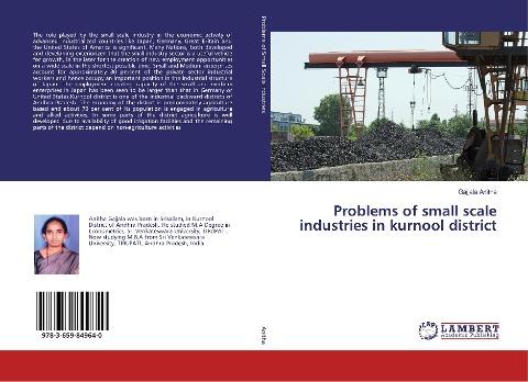 Problems of small scale industries in kurnool district