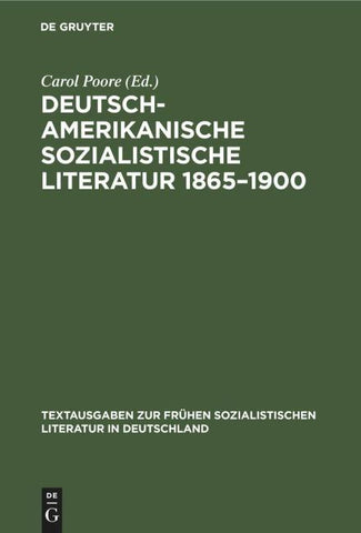 Deutsch-amerikanische sozialistische Literatur 1865–1900