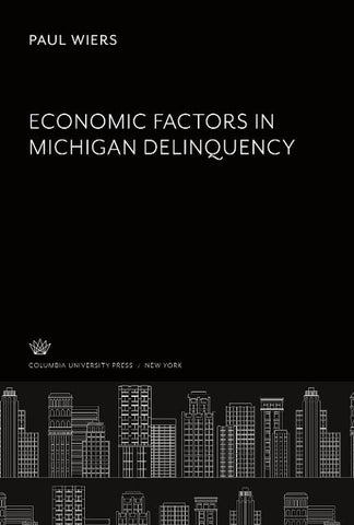 Economic Factors in Michigan Delinquency