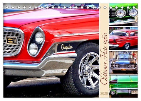 Oldtimer Hits 1960 (Tischkalender 2026 DIN A5 quer), CALVENDO Monatskalender
